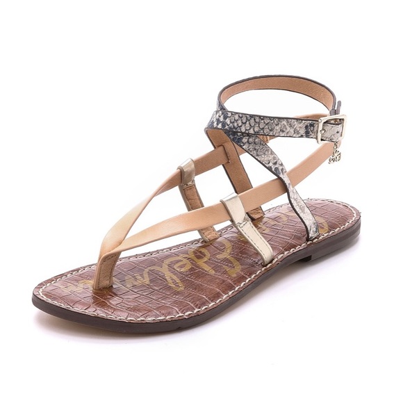 Sam Edelman Garrick Ankle Strap Thong Sandals 7.5 - Picture 1 of 8